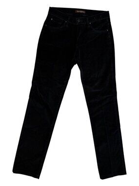 James Jeans Pants Womens Size 28 Black Randi Corduroy High Waist Slim